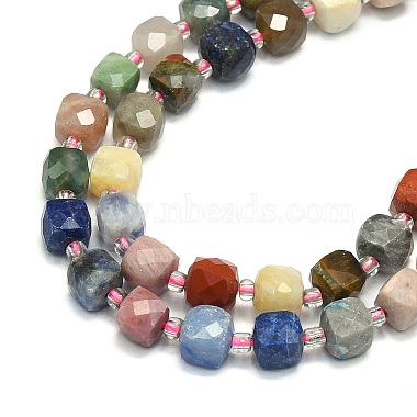 Natural Mixed Gemstone Beads Strand(G-I376-D68-01)-3