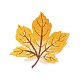 Autumn Maple Leaf Computerized Embroidery Cloth Iron on/Sew on Patches(WG62709-01)-3
