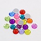 Faceted Half Round/Dome Acrylic Rhinestone Flat Back Cabochons(GACR-YPO8MM-M)-1