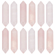 12 pierres de guérison à facettes en quartz rose naturel(G-OC0005-24)-1