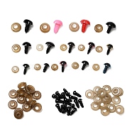 18 Styles Craft Plastic Doll Eyes & Noses, for Stuffed Toy Accessories, Mixed Color, 8~14mm(DIY-SZ0005-16)