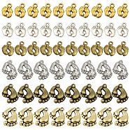 SUNNYCLUE 120Pcs 2 Style Tibetan Style Alloy Charms, Foot Print, Mixed Color, 60pcs/style(TIBEP-SC0001-96)