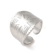 201 Stainless Steel Finger Rings, Stainless Steel Color, US Size 7 3/4(17.9mm)(RJEW-H223-03P-05)