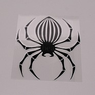 Spider Waterproof PET Sticker, Window Decals, for Car Home Wall Decoration, Black, 14x12x0.02cm(DIY-WH0273-43B)