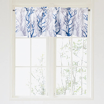 Polyester Curtain Purdah, for Home Wall Drapes Window Decoration, Rectangle, Branch, 460x1320mm