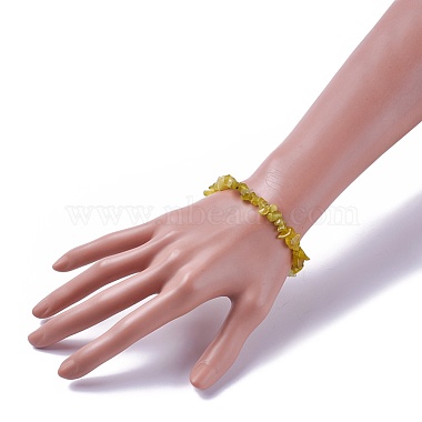 Natural Jade Beads Stretch Bracelets(BJEW-JB04152-06)-3