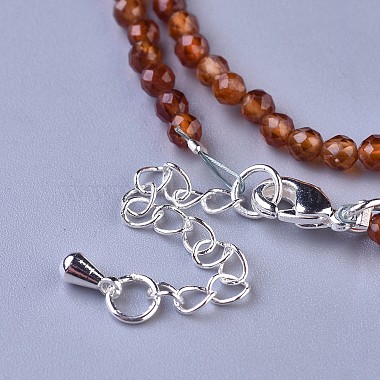 Grenat naturel colliers de perles(NJEW-K114-B-A03)-3