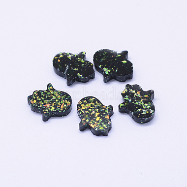 Black Palm Resin Beads