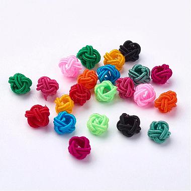 Mixed Color Round Polyester Beads