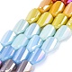 plaquer des brins de perles de verre opaques(EGLA-N022-10A-B01)-1