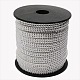 2 Row Silver Aluminum Studded Faux Suede Cord(LW-D005-03P)-1