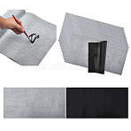 Imitation Rice Paper, Reusable Water Writing Cloth, for Practicing Chinese Calligraphy, Rectangle, Black, 678x338x0.2mm(OFST-WH0004-055)