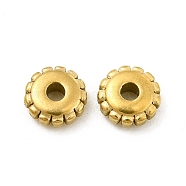 304 Stainless Steel Disc Beads, Flower, Golden, 5x2mm, Hole: 1.4mm(STAS-P319-14A-G)