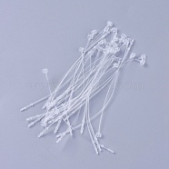 Plastic Cable Ties, Tie Wraps, Zip Ties, Clear, 101x4mm, Wire Size: 0.5mm, about 1000pcs/bag(KY-WH0015-01C)