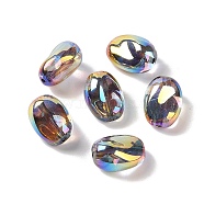 Acrylic Beads, Imitation Baroque Pearl Style, Rice, Colorful, 14x10x8.5mm, Hole: 1.3mm(PACR-C008-03D)