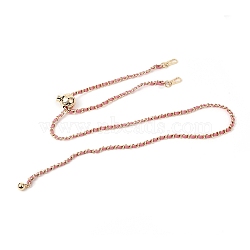 Adjustable Bag Strap Chains, with PU Imitation Leather and Light Gold Plated Alloy Findings, Cerise, 29.5~123cm(AJEW-L084-B04)