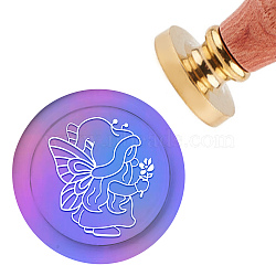Brass Wax Seal Stamp with Handle, for DIY Scrapbooking, Human Pattern, 3.5x1.18 inch(8.9x3cm)(AJEW-WH0184-0356)