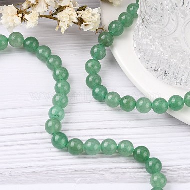 Chapelets de perles en aventurine vert naturel(X-G-G099-8mm-17)-5