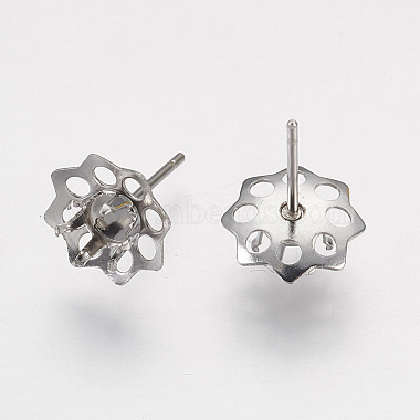 304 Stainless Steel Ear Stud Components(STAS-G187-15P)-2