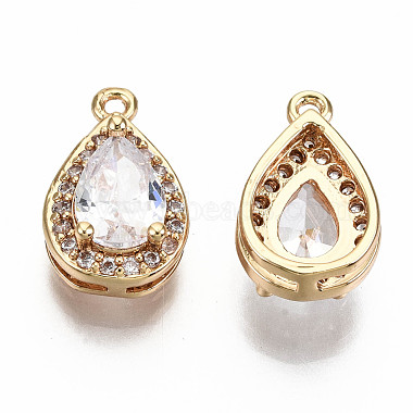 Brass Micro Pave Clear Cubic Zirconia Charms(KK-S360-048-NF)-3