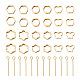 cadre de perles en laiton de style spritewelry 48pcs 6(KK-SW0001-06)-2