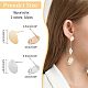 32Pcs 2 Colors Brass Stud Earring Findings(KK-FH0002-19)-5