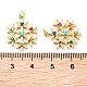 Rack Plating Brass Micro Pave Colorful Grade AAA Cubic Zirconia Pendants(X-KK-M280-05G)-3