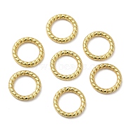 Alloy Linking Rings, Twisted, Golden, Ring, 8x1mm, Inner Diameter: 5.5mm(PALLOY-F737-01B-G)