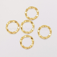 201 Stainless Steel Pendants, Ring, Golden, 18x1mm, Hole: 1mm(STAS-F162-10G)