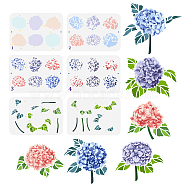 6Pcs 6 Styles PET Hollow Out Drawing Painting Stencils, for DIY Scrapbook, Photo Album, Universe Pattern, Other Plants, 297x210mm, 1pc/style(DIY-WH0394-0160)