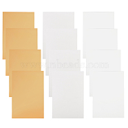 Aluminum Heat Press Thermal Transfer Crafts, Mirror Surface, Rectangle, Mixed Color, 150x100x0.6mm, 2 colors, 4sheets/color, 8sheets/set(AJEW-BC0001-09)