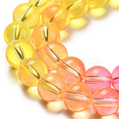 Dyed & Heated Synthetic Quartz Beads Strands(G-P502-01B-05)-4