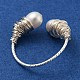 Natural Pearl Cuff Ring(RJEW-H220-15S)-3