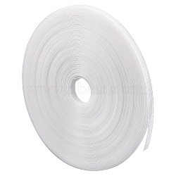 45M Polyester & Plastic Boning, Horsehair Braid, Crinoline for Sewing Wedding Dress, Dance Formal Dress Accessories, Skirt, Gown, WhiteSmoke, 10x0.4mm(FIND-WH0159-02B)