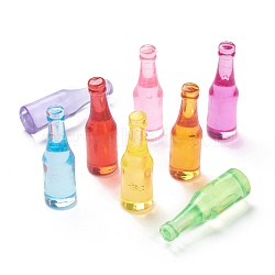 Bottle Acrylic Transparent Cabochons, Decorate Accessories, Mixed Color, 48x15mm, about 84pcs/bag(DIY-D041-12)