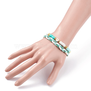 Green Polymer Clay Bracelets
