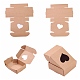 boîtes de rangement cadeaux carrées en papier kraft(CON-CJ0001-14)-4
