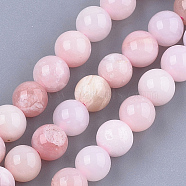 Natural Pink Opal Beads Strands, Round, 6mm, Hole: 0.8mm, about 30~33pcs/strand, 7.4 inch(X-G-S333-6mm-017)