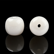 Opaque Resin Beads, Barrel, Old Lace, 12x11mm, Hole: 1.6~1.8mm(RESI-N034-28-S04)