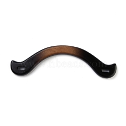 Wood Bag Handles, for Bag Handles Replacement Accessories, Coconut Brown, 23.2x3.3x1.2cm, Hole: 6x17.5mm(FIND-H212-02A)