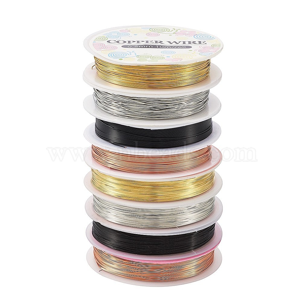 Nbeads 10m/roll 0.3mm Steel Tiger Tail Beading Wire for Jewelry Making  Mixed Color 
