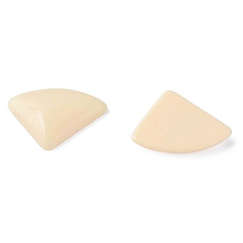 Opaque Acrylic Cabochons, Triangle, PeachPuff, 19.5x28x5mm, about 354pcs/500g