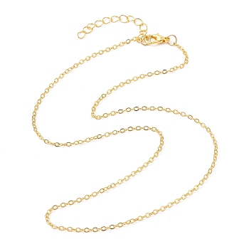 Brass Cable Chain Necklaces, Golden, 17.91 inch(45.5cm)
