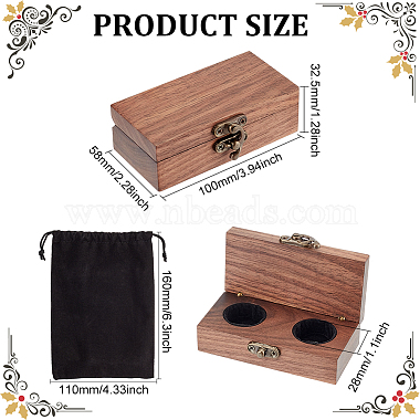 2-Slot Rectangle Wood Couple Ring Display Boxs(RDIS-WH0016-09)-2