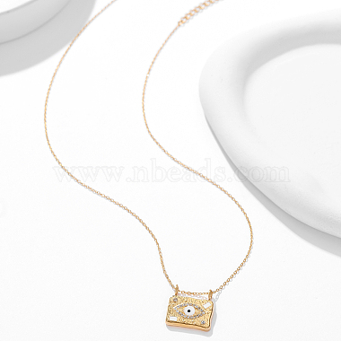 Clear Rectangle Stainless Steel Necklaces