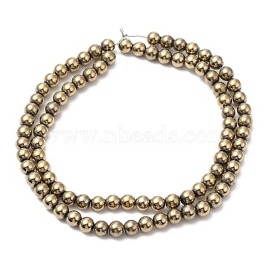 Electroplate Synthetic Non-magnetic Hematite Beads Strands(G-E602-04C)-2