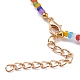 Round Transparent Frosted Glass Seed Beaded Necklaces(NJEW-JN03362-05)-3
