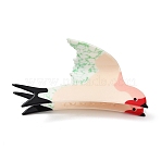 Acrylic Claw Hair Clips, Bird, Colorful, 70x115x74mm(PHAR-H073-01C)