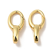 Brass Spring Gate Rings, Cadmium Free & Nickel Free & Lead Free, Real 18K Gold Plated, 20.5x9x7mm, Hole: 4.5x5.5mm(KK-J301-04G)
