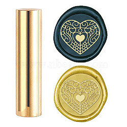 Wax Seal Stamp, Mini Brass Stamp Gun Wax Seal for Envelope Invitation Wedding Embellishment Bottle Decoration, Heart Pattern, 60x15mm(AJEW-WH0104-88-11)